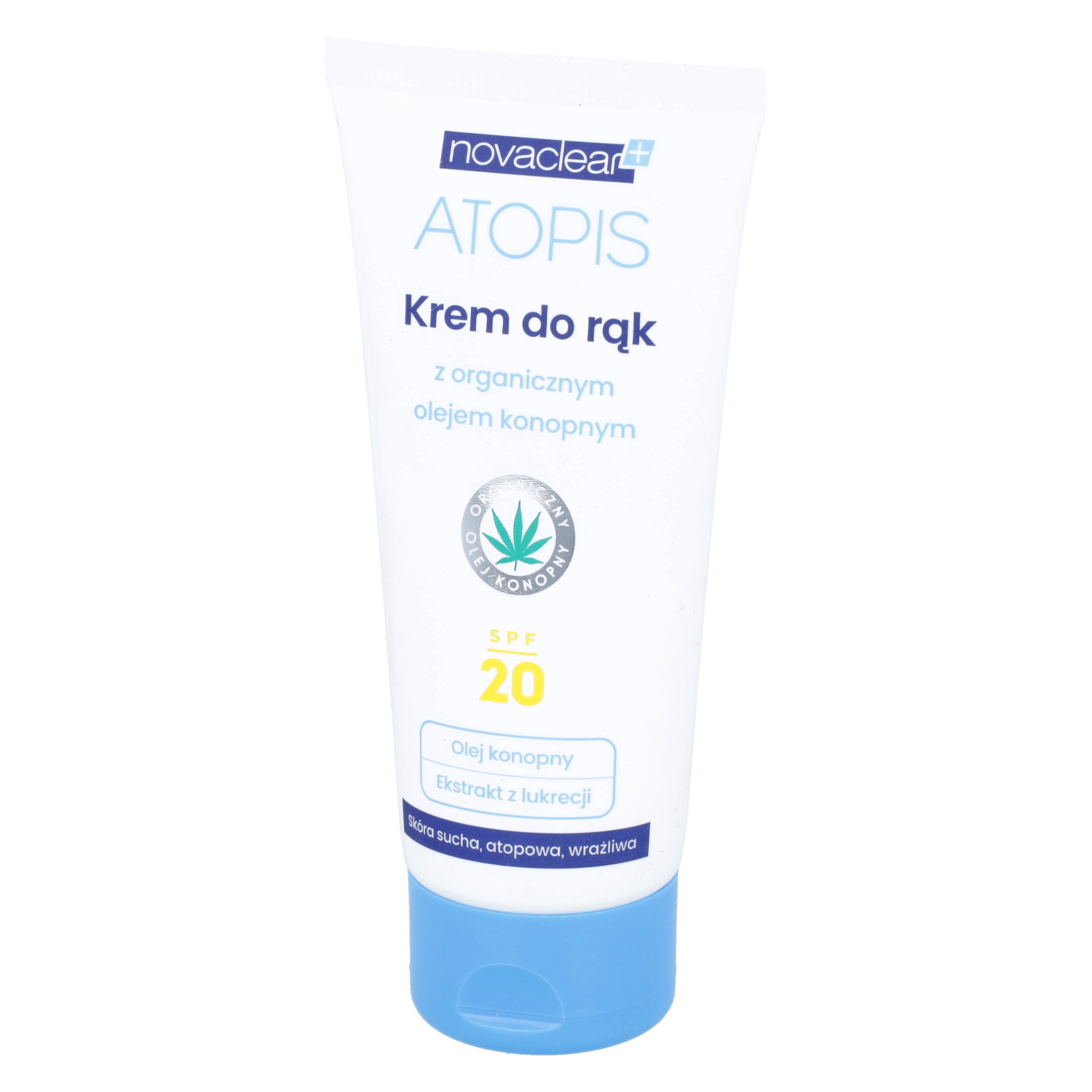 Novaclear atopis - krem do rąk z olejem konopnym, spf 20, 50 ml