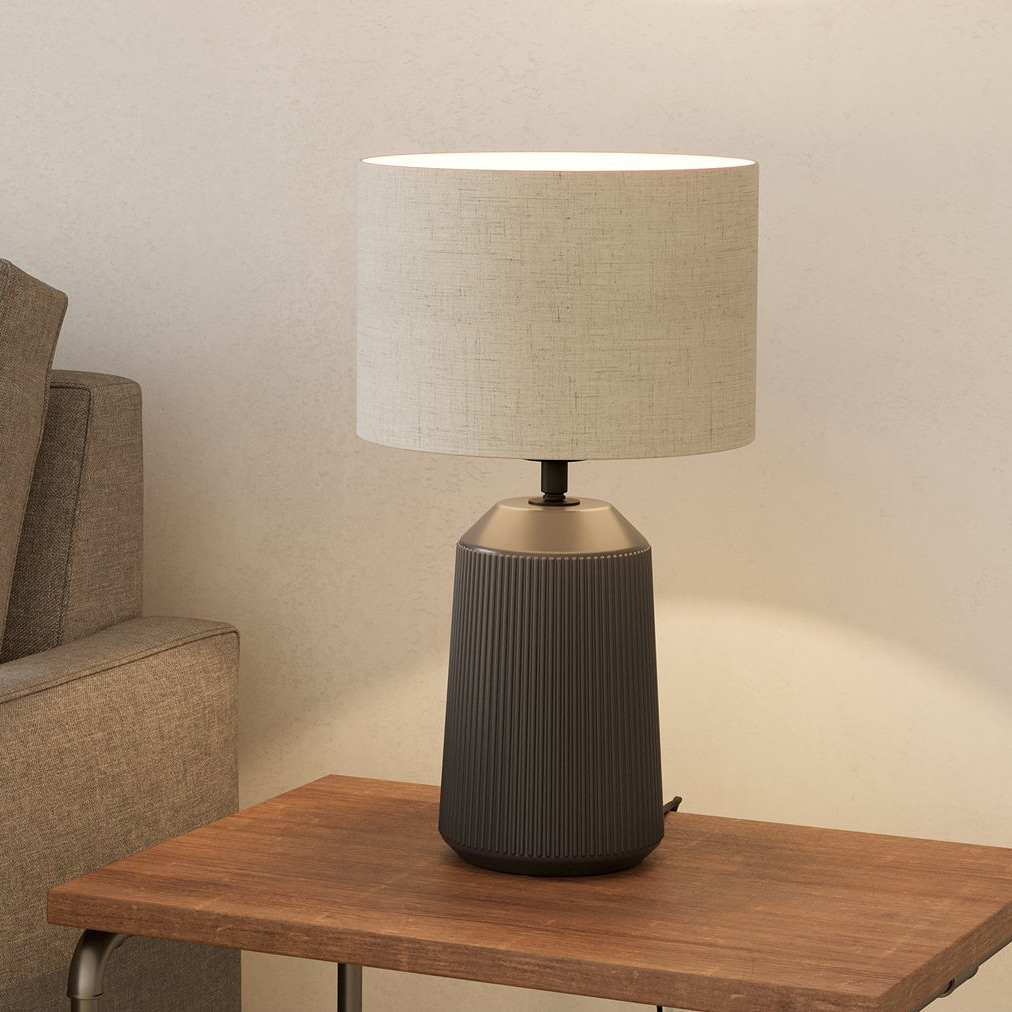 Eglo Capalbio lampa stołowa 1x40 W szara 900824
