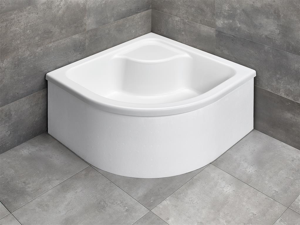 Radaway Naxos A brodzik 90x90 cm półokrągły biały SBA9941-1