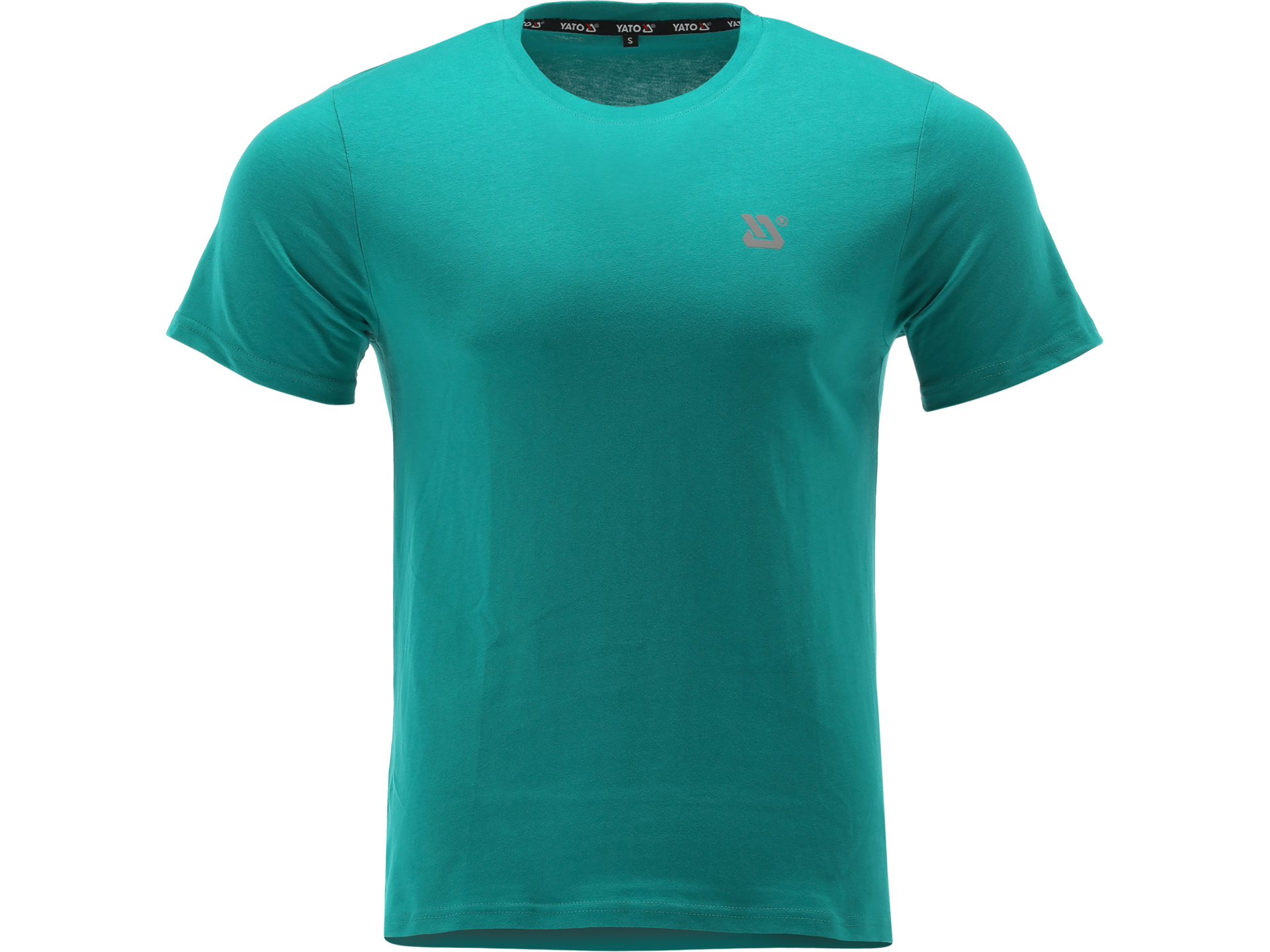 T-shirt męski YATO basic bawełniany 180g z logo zielony regular rozmiar XL YT-78491