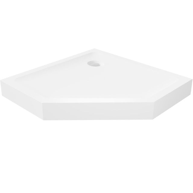 Brodzik pięciokątny MARELLE 80x80x11,5 biały TER-0287