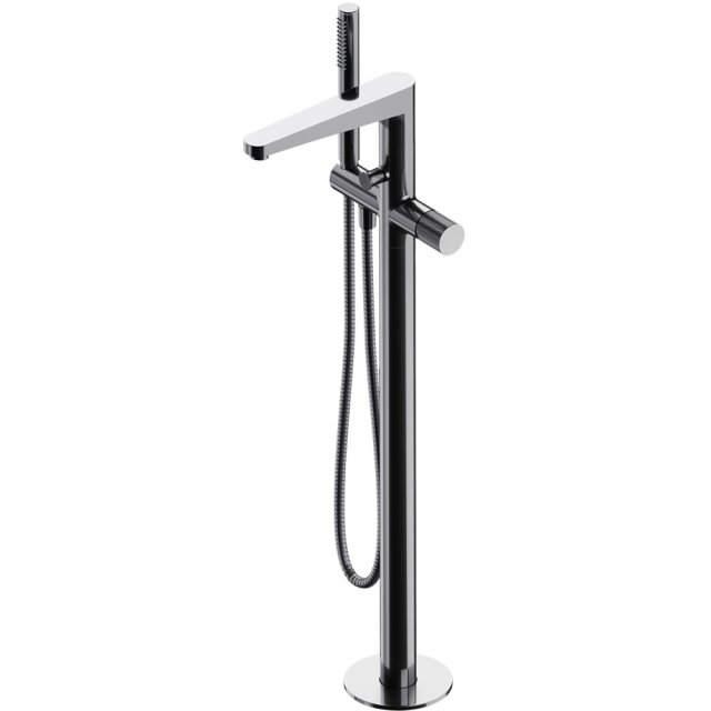 OMNIRES Bateria wannowa CONTOUR wolnostojąca chrom połysk CT8033CR