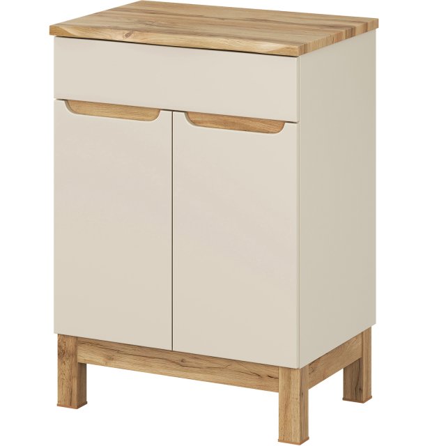 COMAD Szafka podumywalkowa BALI CASHMERE z blatem NATURE WOTAN 60 cm