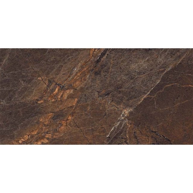 Gres szkliwiony CRACKSTONE brown polished 60x120 gat. I