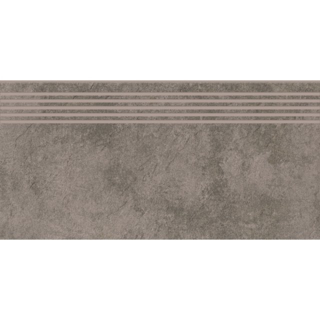 Gres szkliwiony stopnica MORENCI grey structure mat 29,8x59,8 gat. I