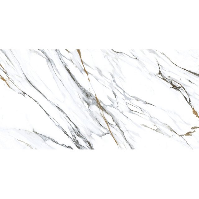 Gres szkliwiony hiszpański Geotiles OIKOS GOLD polished 75x150 gat. I