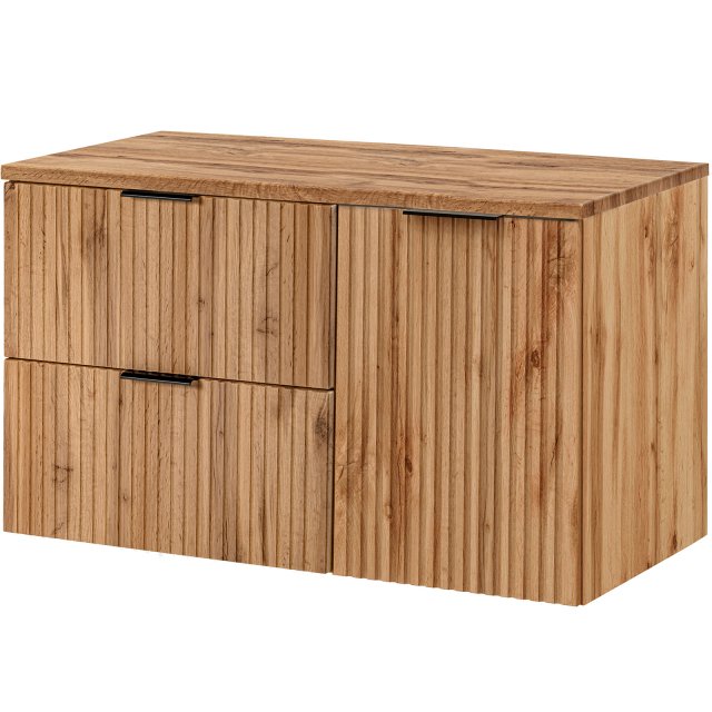 COMAD Zestaw mebli ADEL OAK szafka podblatowa, szafka z koszem, blat