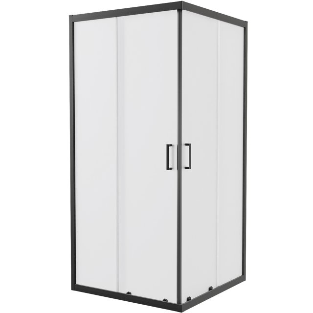 NEW TRENDY Kabina prysznicowa kwadratowa SUVIA BLACK 2D 90x90x190 K-5