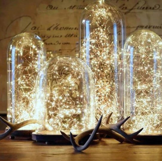 Lampki led na miedzianym druciku DIY