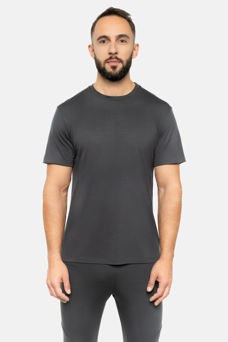 BESTSELLER T-shirt sportowy z wełny merino 195, khaki