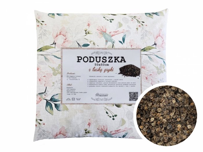 Poduszka z łuską gryki 50x50 wz. 9 koliber