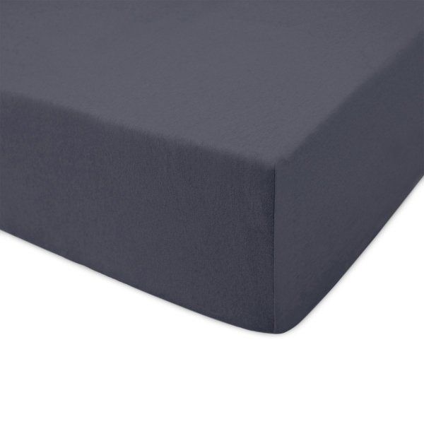 Prześcieradło jersey 80x140 z gumką wz. D041 (antracyt)