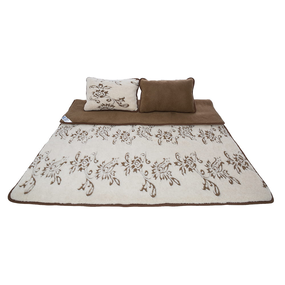 Pościel wełniana camel lombardia (kołdra 180x200, 2x poduszka 40x60) (+-5cm)