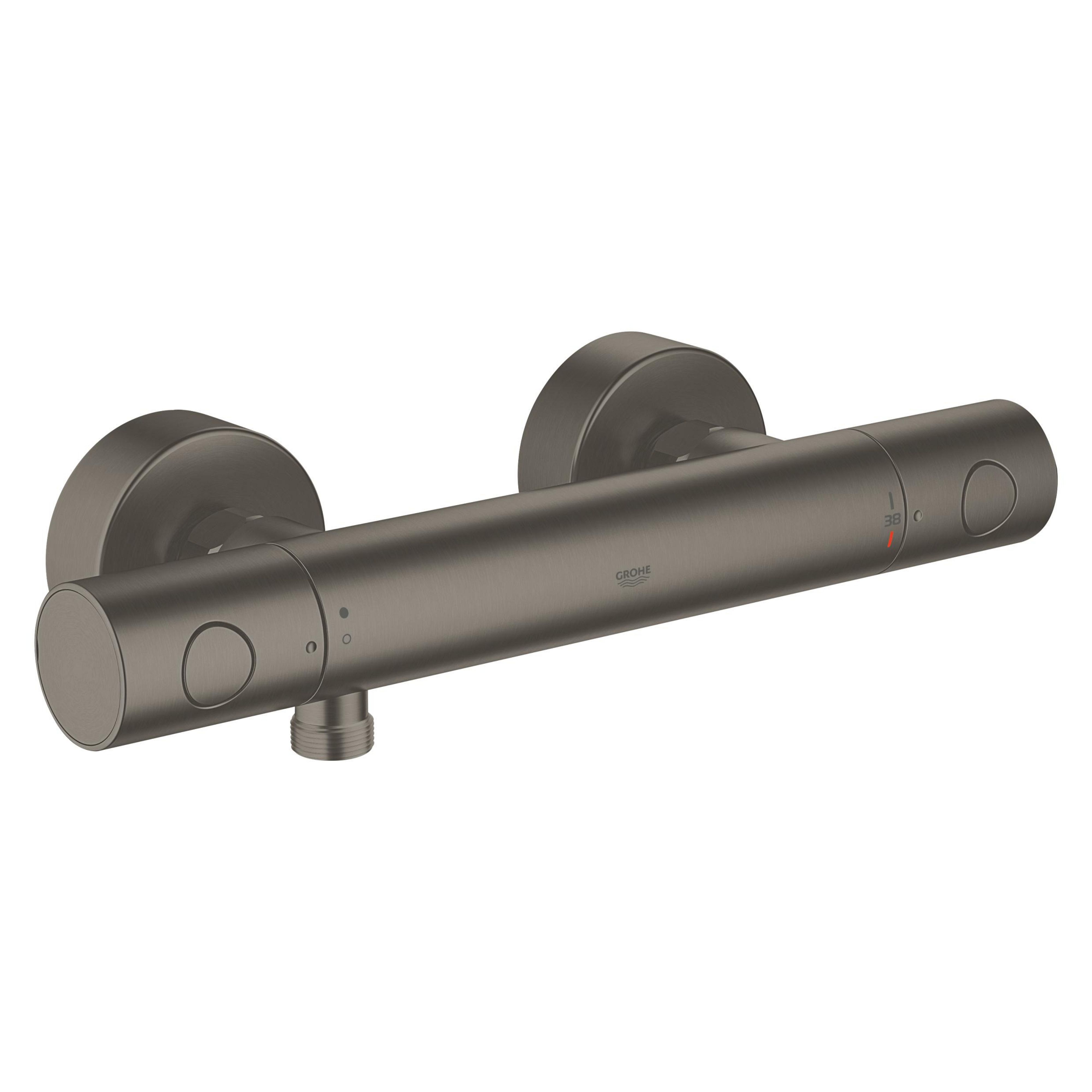 Darmowa Dostawa - Bateria prysznicowa ścienna z termostatem brushed hard graphite Grohe Grohtherm 1000 Cosmopolitan M 34065AL2
