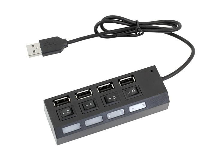 HUB USB 2.0 4 porty AK228A wyłączniki - Henryx24