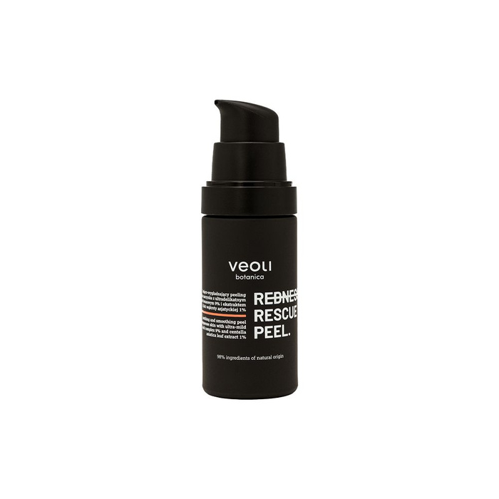 Veoli Botanica Redness Rescue Peel Kojący peeling kwasowy do skóry naczynkowej, 30 ml