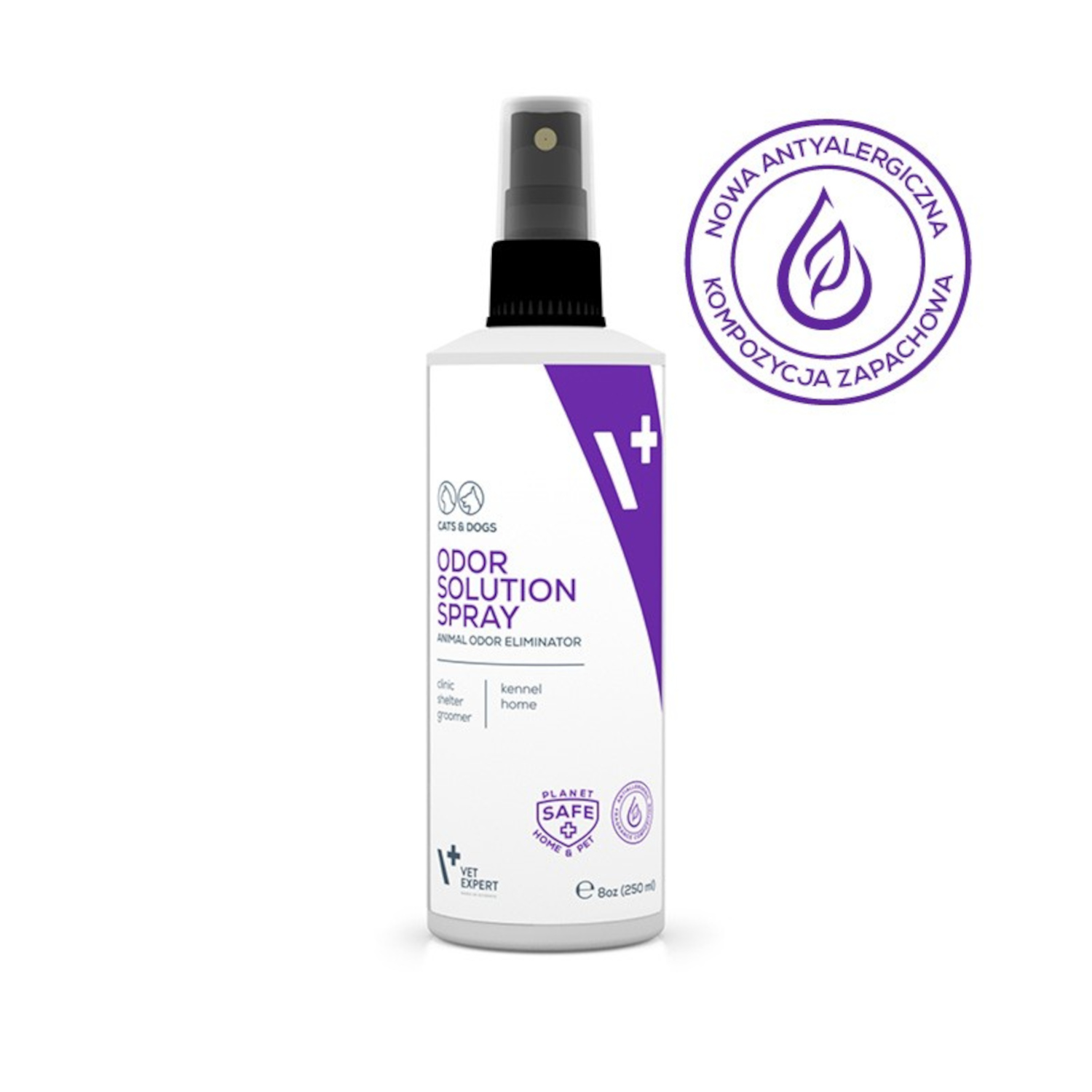 Animal Odor Eliminator | VET EXPERT | 250 ml | Spray neutralizator zapachów psa i kota