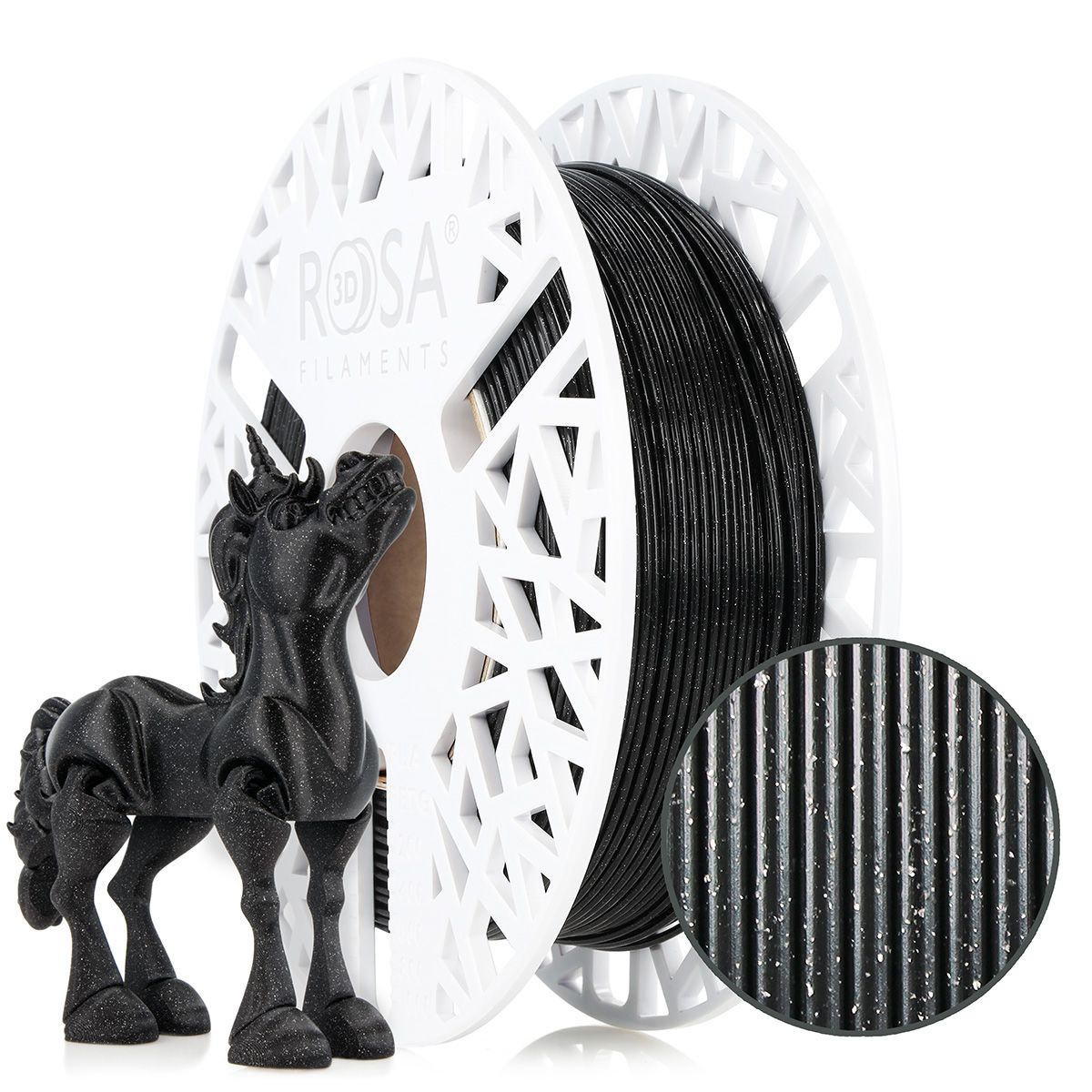 FILAMENT 3D PLA Galaxy Black (0.5kg / 1.75mm)