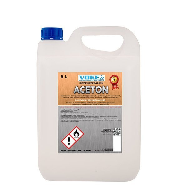 Rozpuszczalnik ACETON 5l VOKE