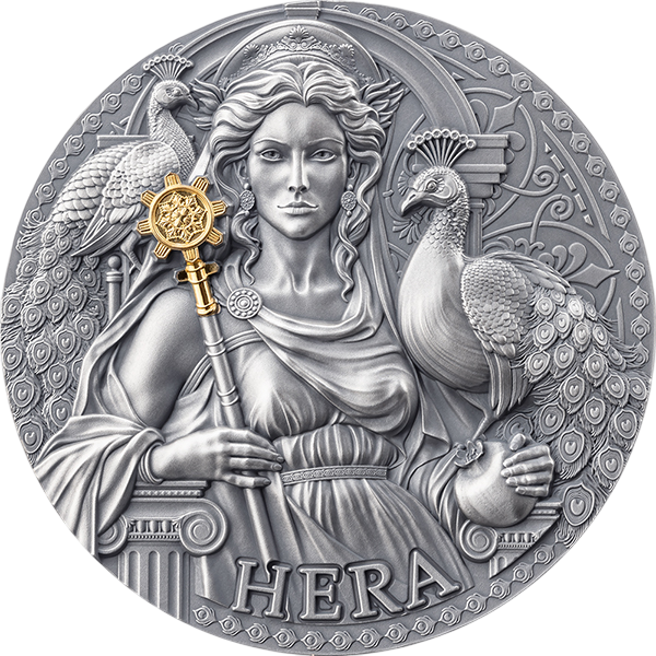Srebrna moneta Mitologia Grecka: Hera 3 uncje 2024 - wysyłka 24 h! - Mennica Skarbowa