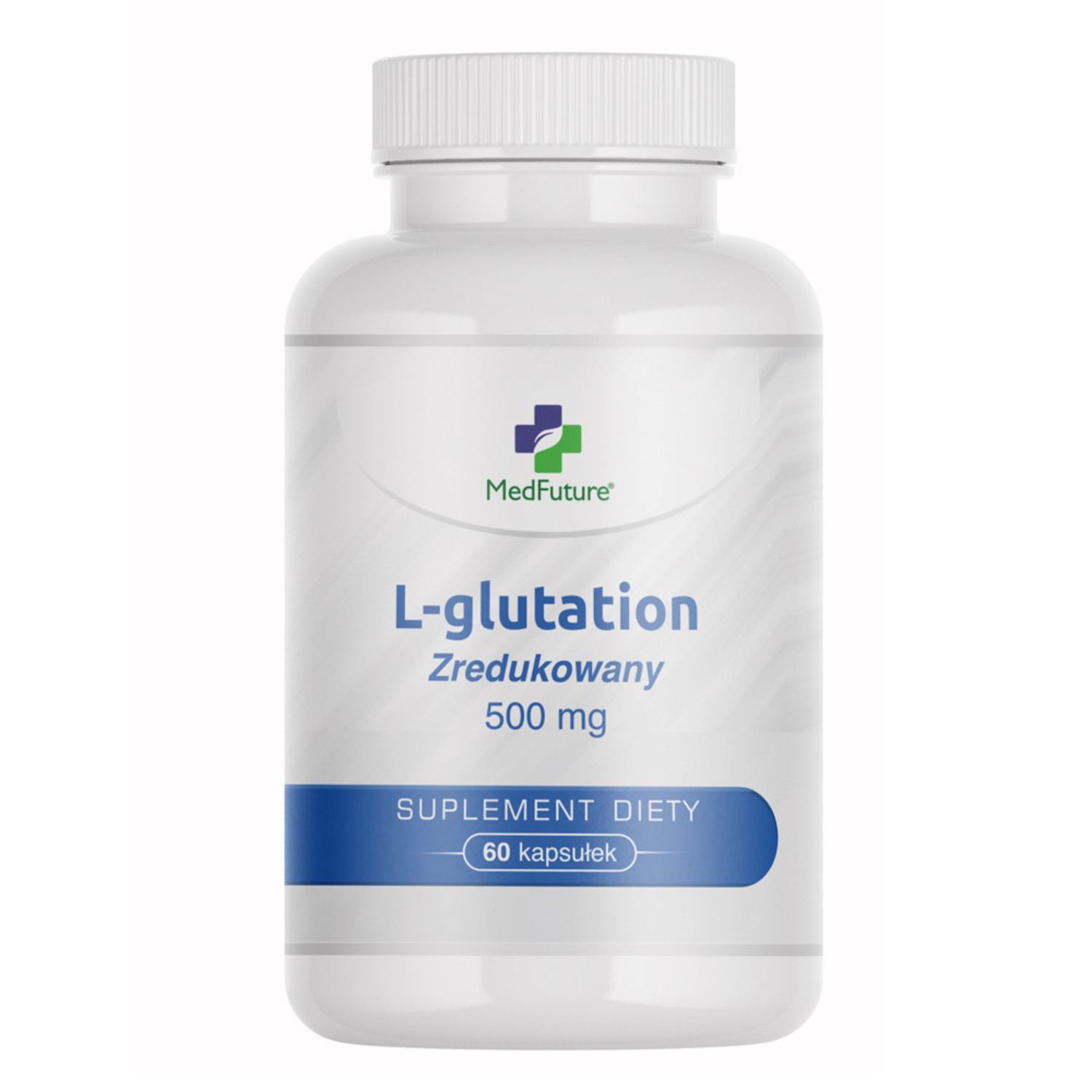 Medfuture l-glutation zredukowany 500 mg, 60 kapsułek (data ważności: 30.11.2026)