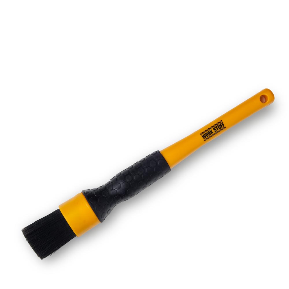Work Stuff Detailing Brush Black Ultra Grip 24mm - pędzelek detailingowy z twardym włosiem