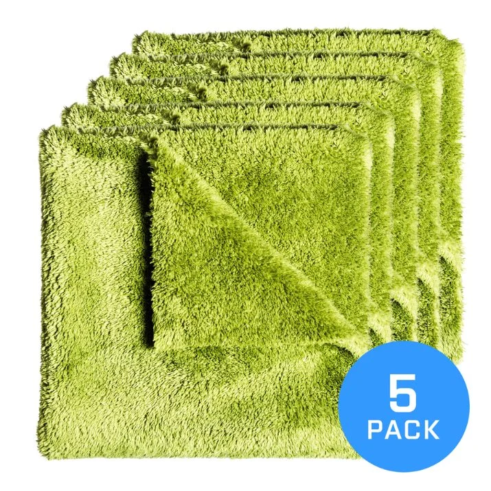 FX Protect Mikrofibra Grassy Green Boa 40x40 5pc - zestaw mikrofibr bezkrawędziowych