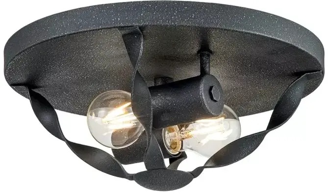 Elstead Lighting Bradbury plafon 2x60 W popielaty QZ-BRADBURY-F-GK