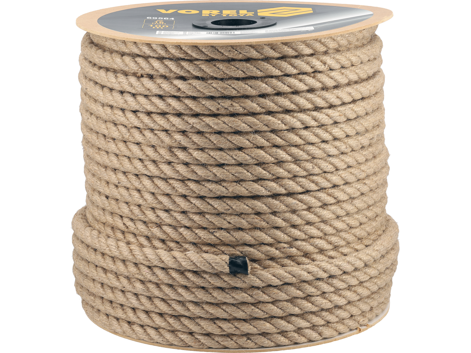 Lina jutowa sznurek VOREL 16mm 100m skręcana naturalna dekoracyjna 69564
