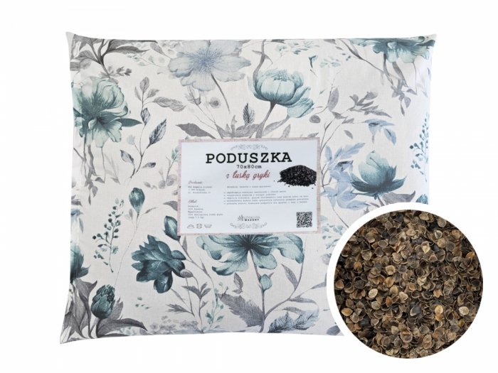 Poduszka z łuską gryki 70x80 wz. 3 roślinki