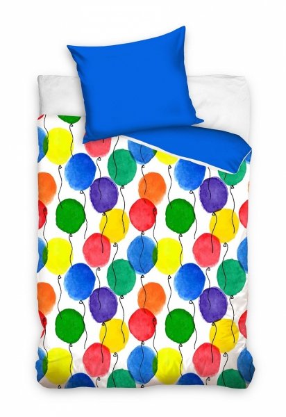 Pościel młodzieżowa 100% bawełna 160x200 - Balony 1Y45AAB