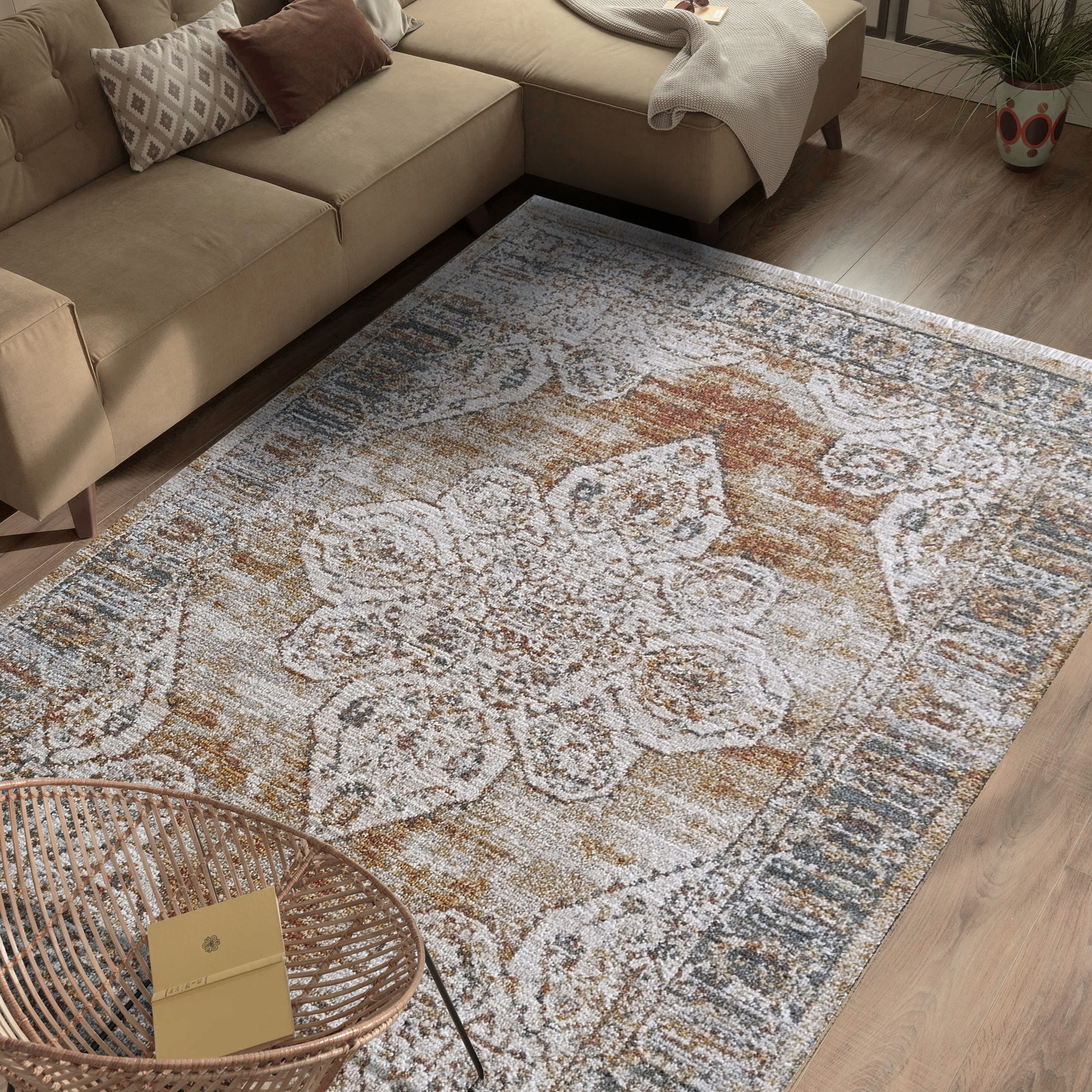 Dywan - 200 x 290 cm - Wielokolorowy - Klasyczny - Dywanopol