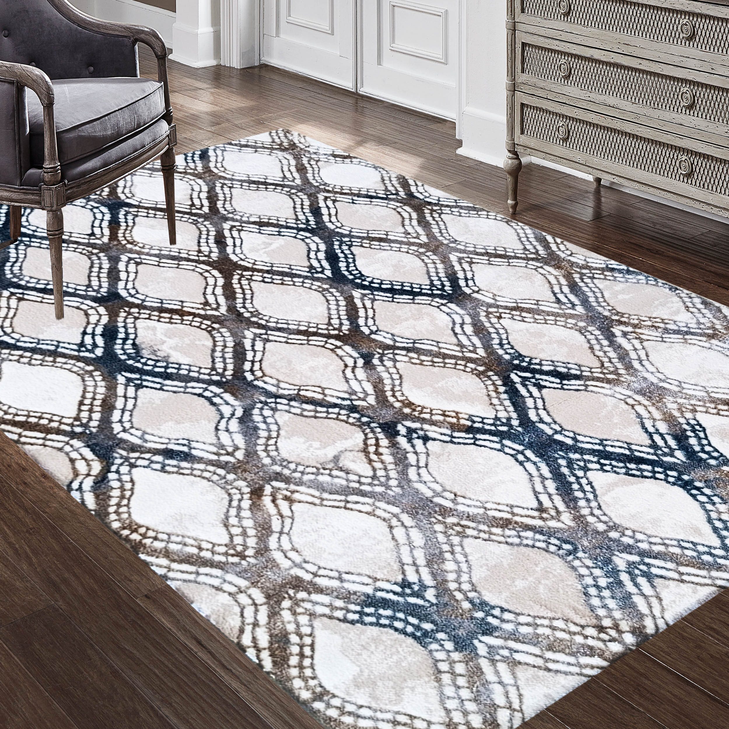 Dywan - 80 x 150 cm - Wielokolorowy - Nowoczesny - Dywanopol
