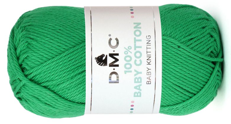 WŁÓCZKA DMC BABY COTTON 100% kol. 781 / zielony trawiasty