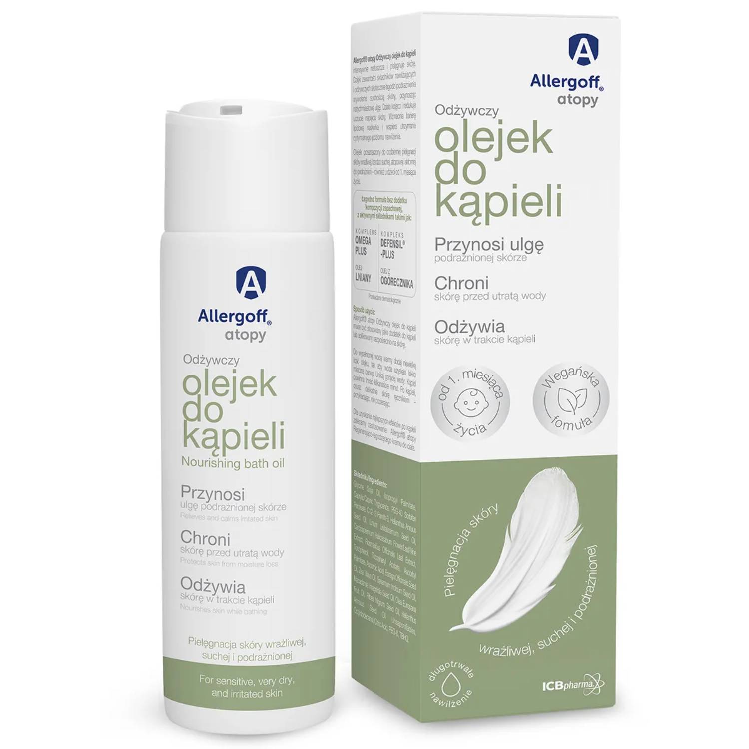 Allergoff atopy - odżywczy olejek do kąpieli, 200 ml