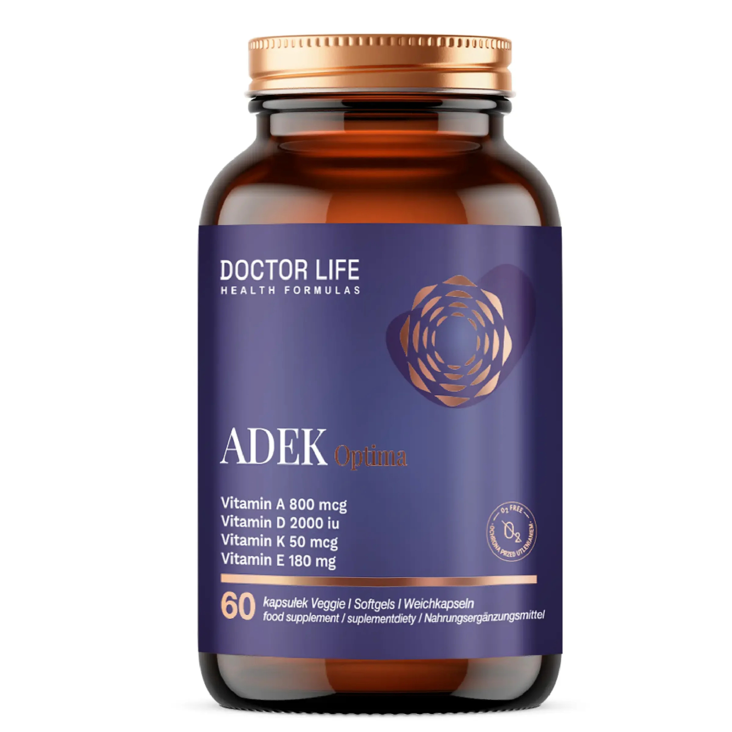 Doctorlife, adek optima, 60 kapsułek miękkich