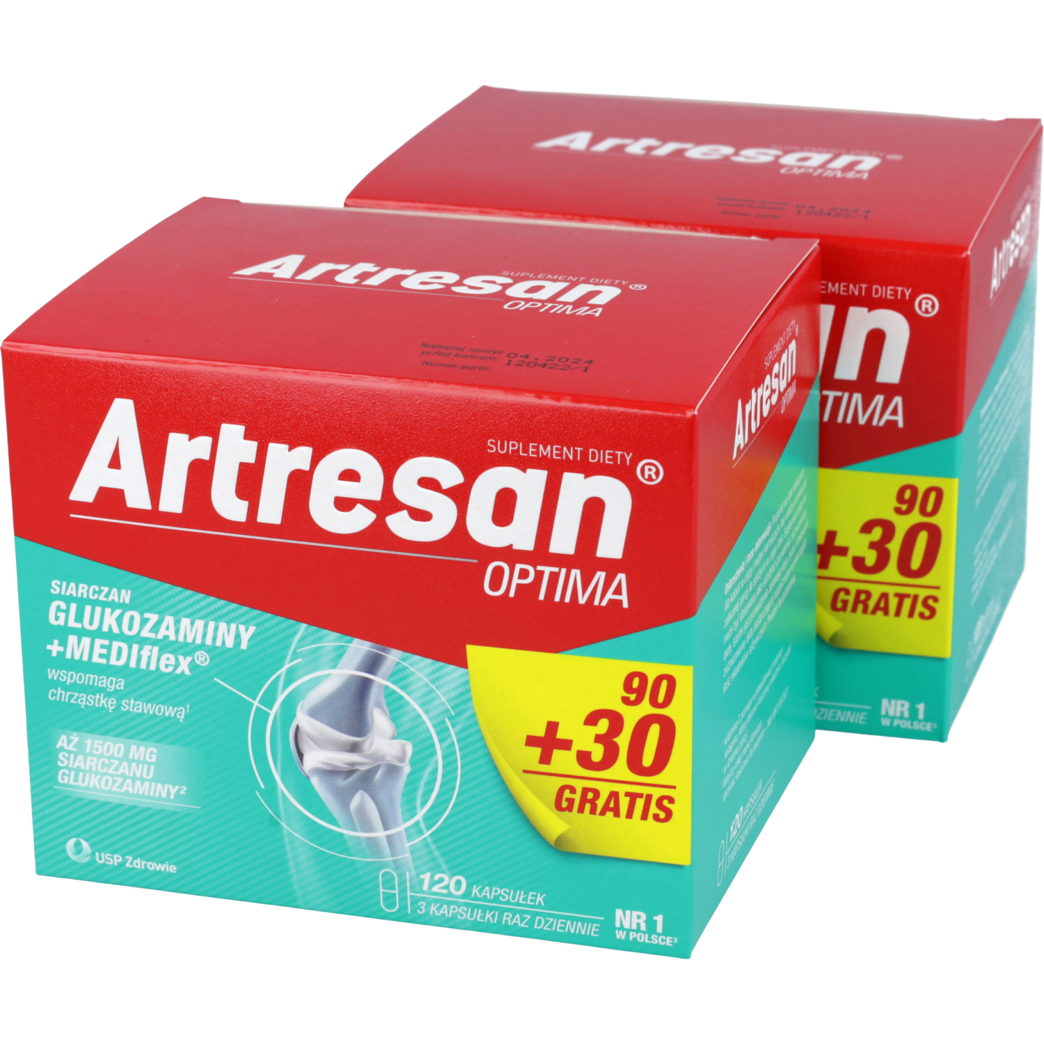 Zestaw: 2 x artresan optima, 120 kapsułek