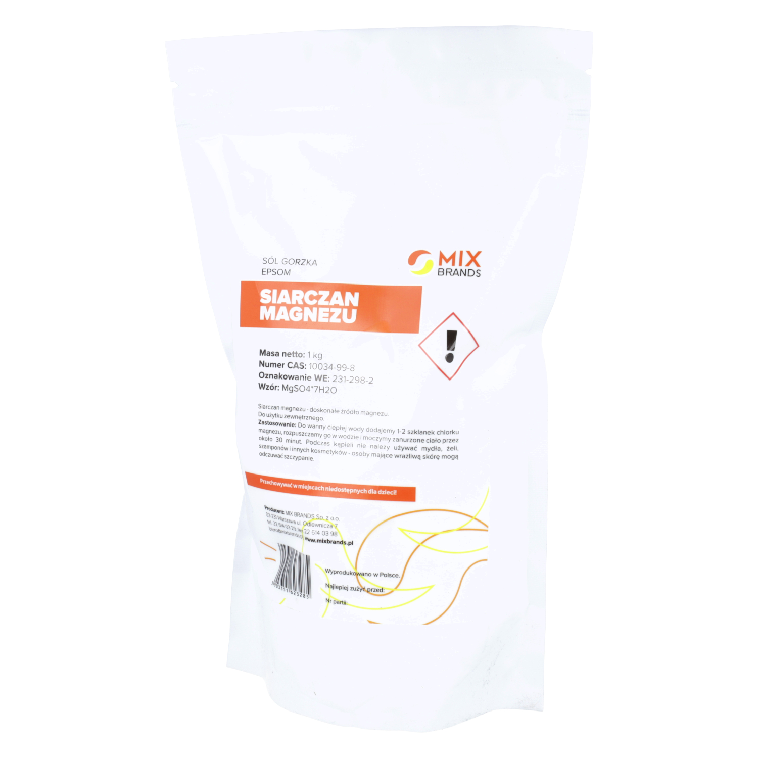 Big nature - siarczan magnezu sól gorzka epson, 1kg