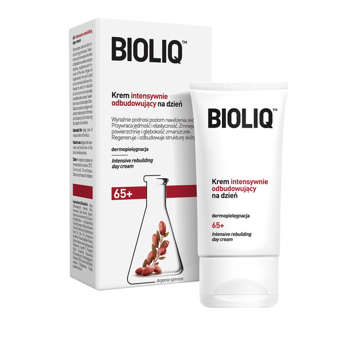 Bioliq 65+ - krem intensywnie odbudowujący na dzień, 50 ml