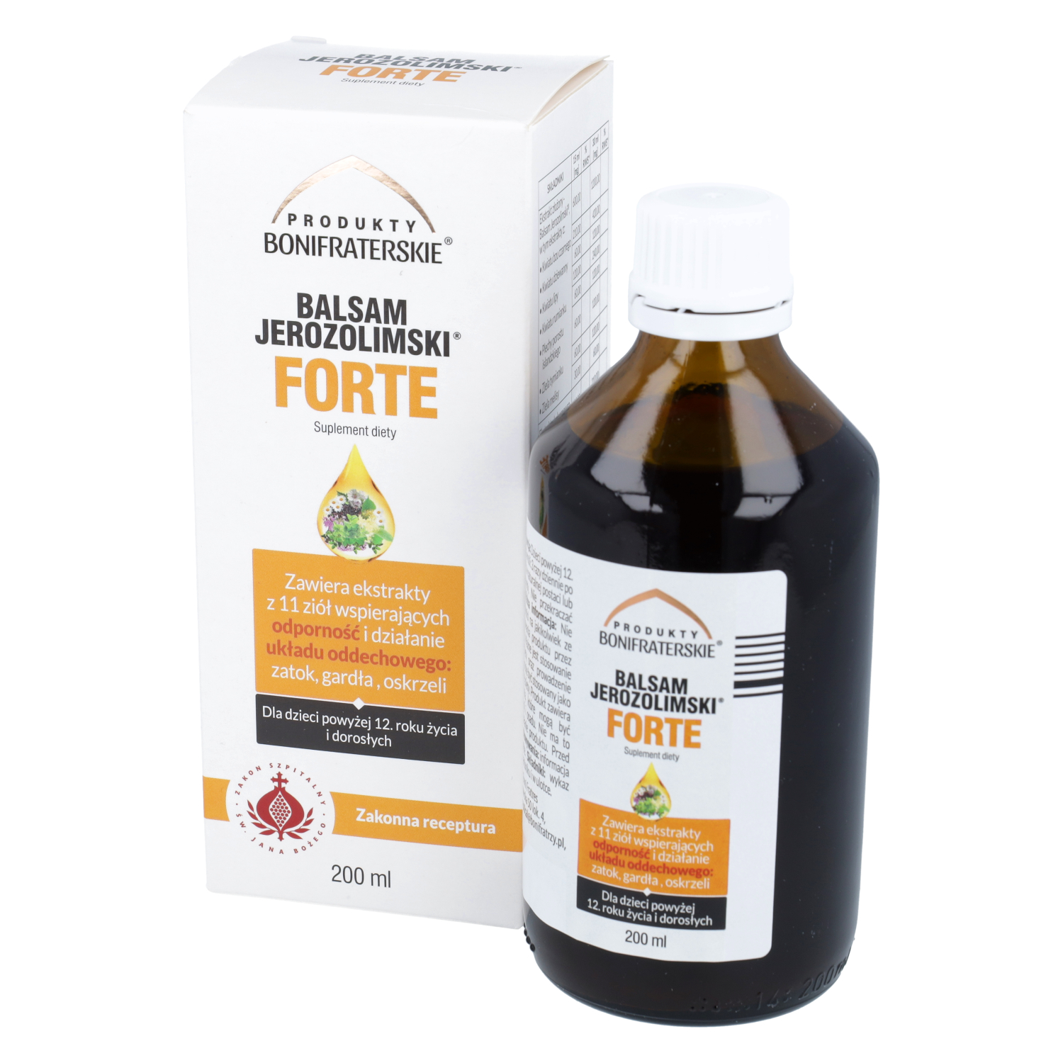 Produkty bonifraterskie balsam jerozolimski forte, 200 ml