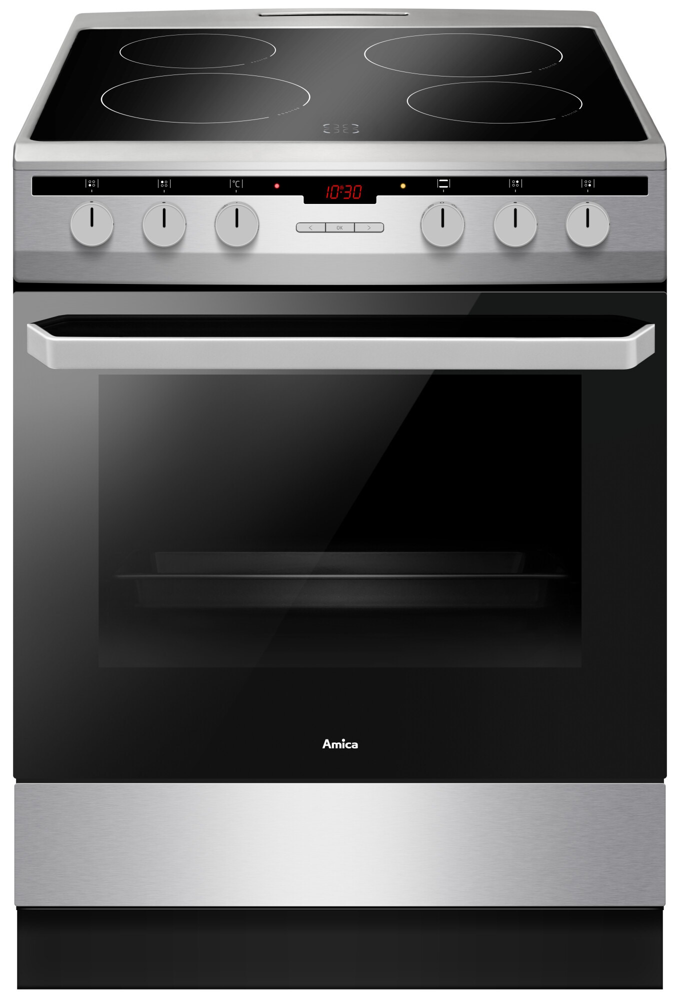 Kuchnia ceramiczna Amica 618CE3.333HTaQ(Xx) 60 cm Srebrny