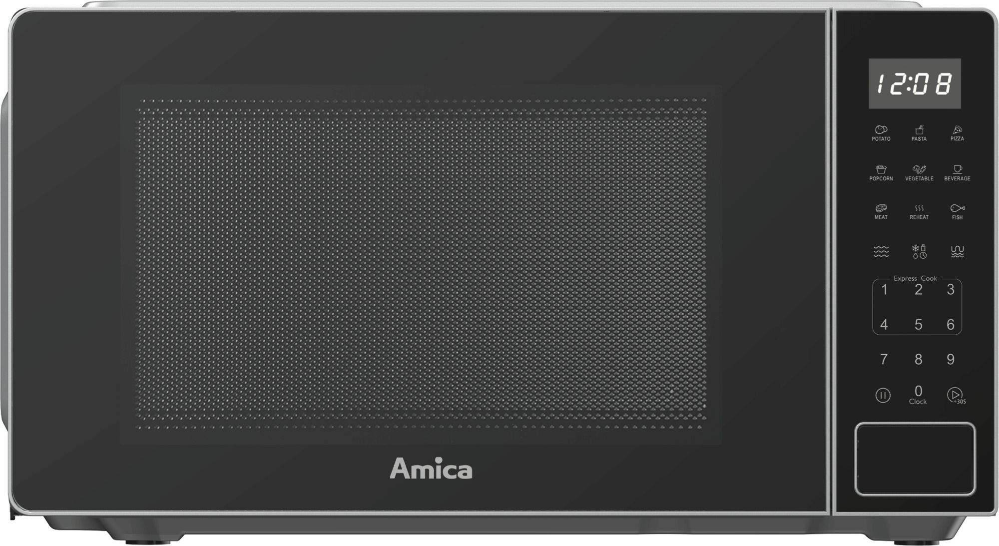Kuchenka mikrofalowa Amica MMW20E3GS Srebrny 1100 W Sterowanie: Elektroniczne