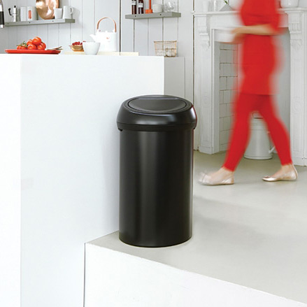 Brabantia Touch Bin pojemnik na odpady 60 l czarny mat 402562
