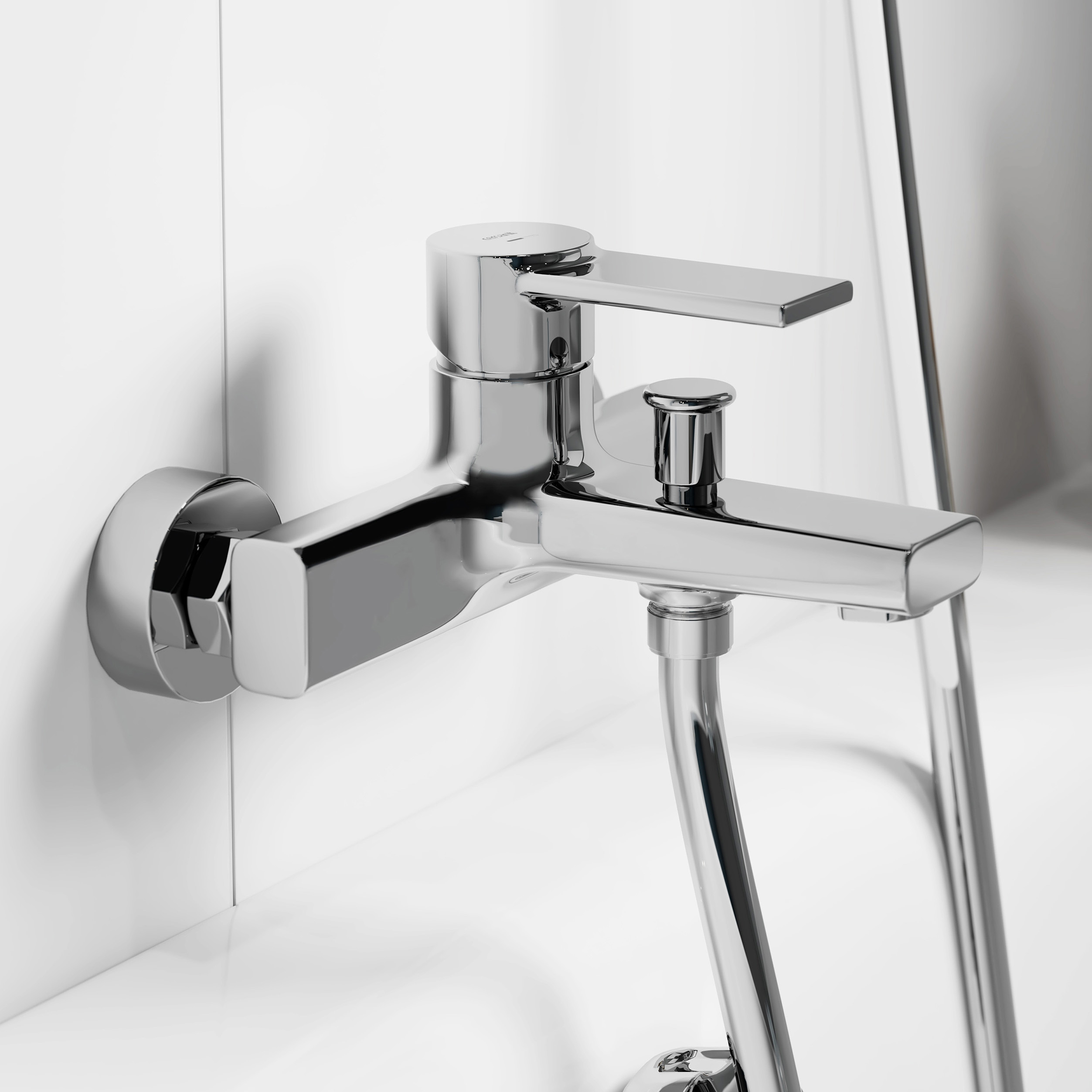 Cersanit Zip bateria wannowo-prysznicowa ścienna chrom S951-560 - Wysyłka w 24h