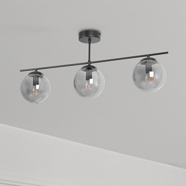 Kaja Gamma lampa podsufitowa 3x10 W czarna-grafitowa K-5169