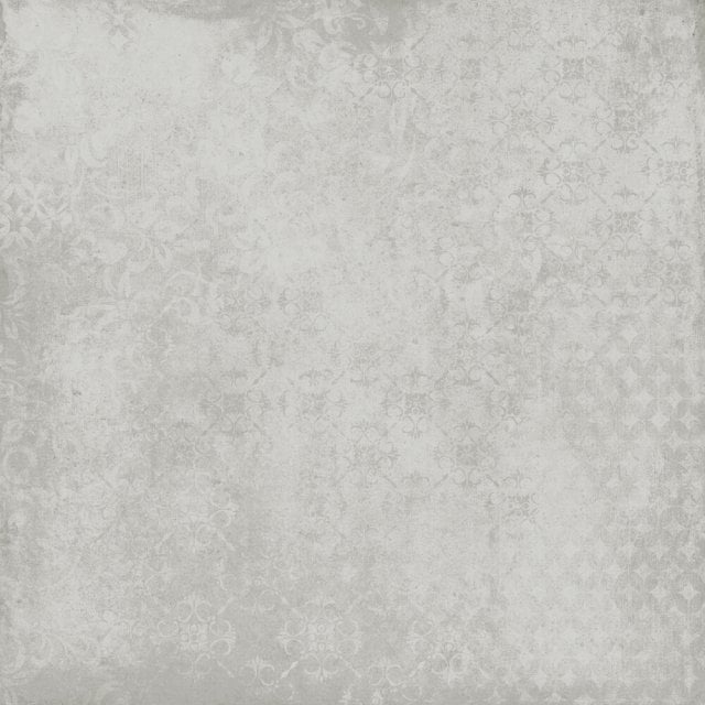 Gres szkliwiony Cersanit CEMENT STAMP white carpet mat 59,8x59,8 #234