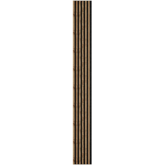 Panel lamelowy Marbet WOODLINE WL 2700x300 SLIM R0 czarny/dąb wotan
