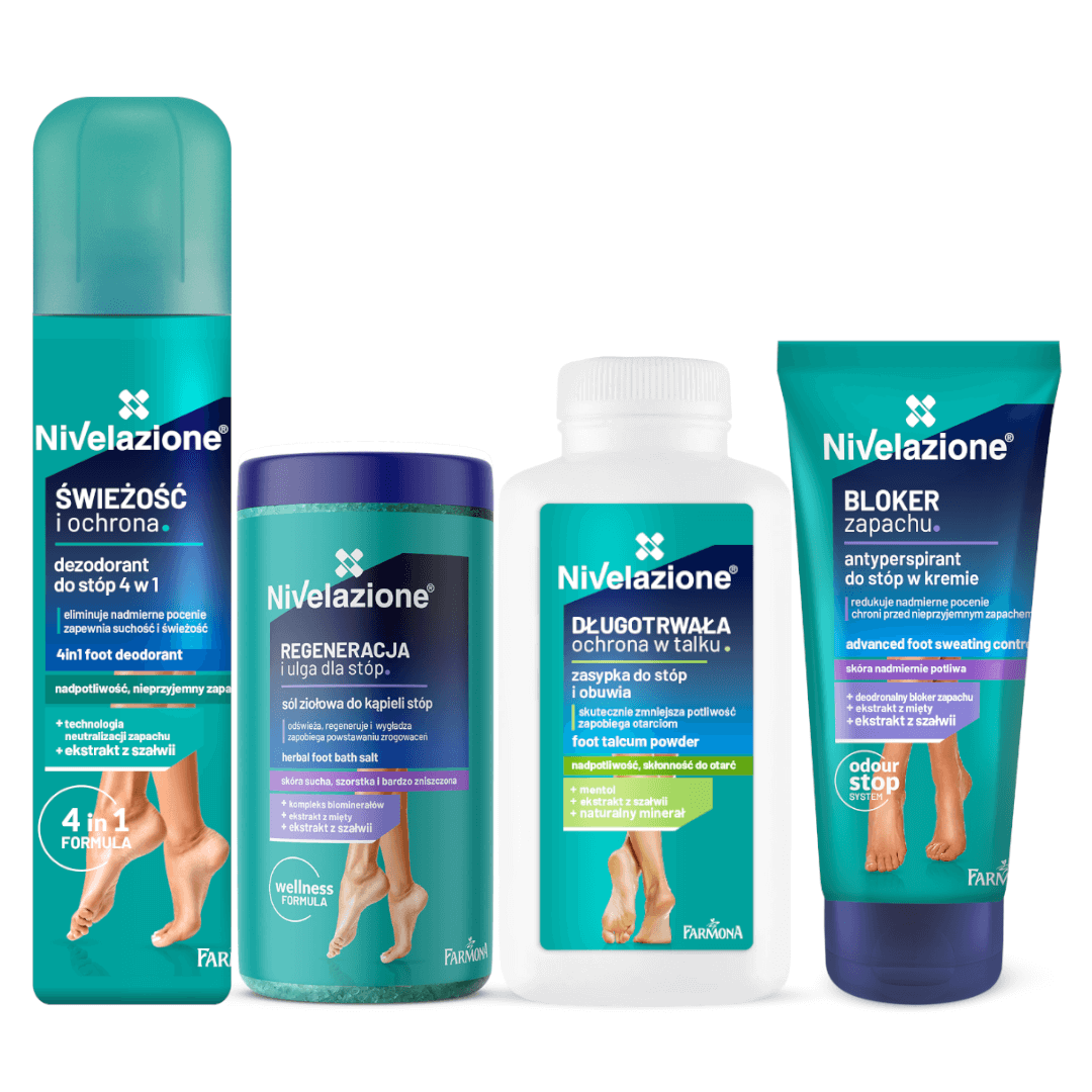 Zestaw Do Stóp FARMONA Foot Care Set Zabieg Przeciw Potliwości Stóp 4w1