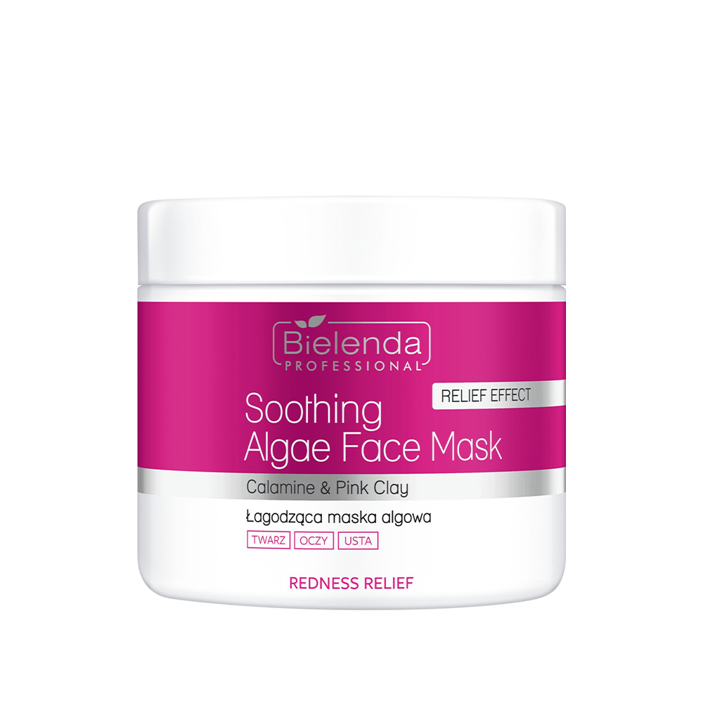 Maska algowa do twarzy łagodząca Bielenda Calamine & Pink Clay 160 g