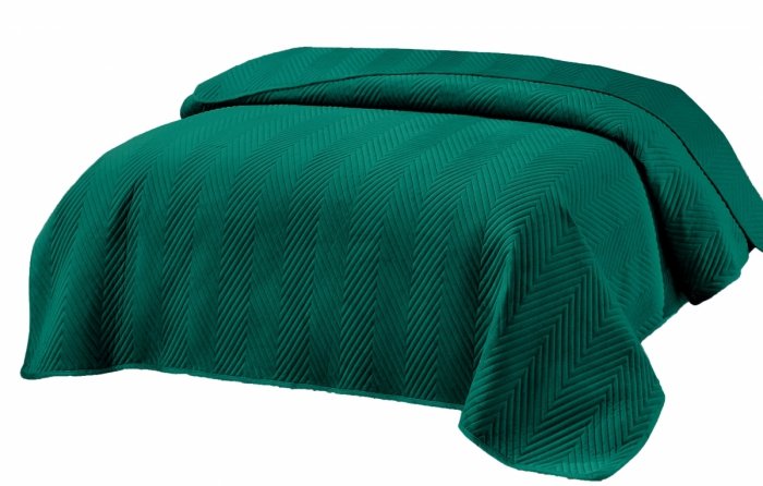 Miękka narzuta pikowana 100% mikrofibra 200x220 wz. NNW-2626 zielony